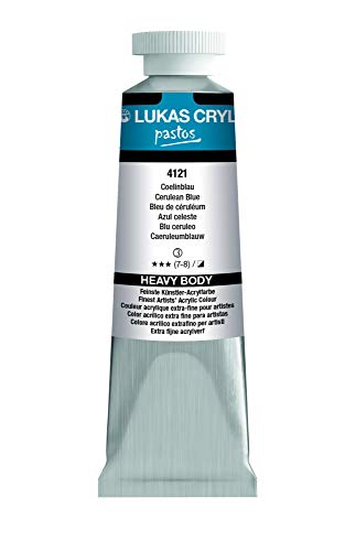 LUKAS CRYL pastos 37 ml - Acrylfarbe in Profi-Qualität - Farbton Coelinblau von LUKAS