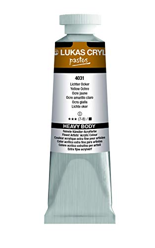 LUKAS CRYL pastos 37 ml - Acrylfarbe in Profi-Qualität - Farbton Lichter Ocker von LUKAS