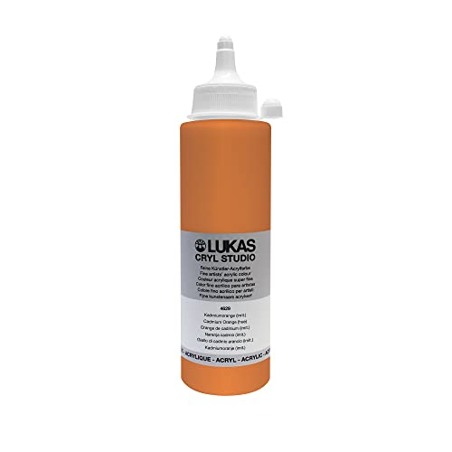 LUKAS Cryl Studio 250 ml, Acrylfarbe in Premium-Qualität, Kadmiumorange (imit.) von LUKAS