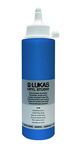 LUKAS Cryl Studio 250 ml, Acrylfarbe in Premium-Qualität, Kobaltblau (imit.) von LUKAS