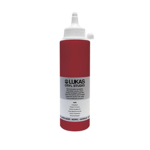 LUKAS Cryl Studio 250 ml, Acrylfarbe in Premium-Qualität, Krapplack, rouge laque von LUKAS