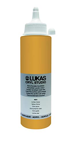 LUKAS Cryl Studio 250 ml, Acrylfarbe in Premium-Qualität, Lichter Ocker von LUKAS