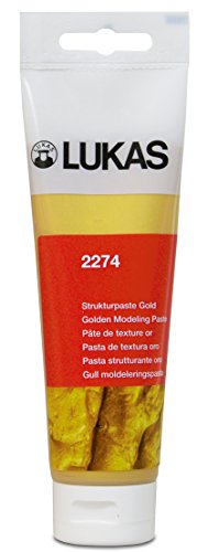 LUKASNERCHAU Strukturpaste Gold 125ml 4001128179391 von LUKAS