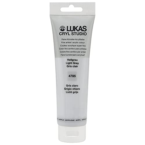 Lukas Cryl Studio 125 ml, Acrylfarbe in Premium-Qualität, Hellgrau von LUKAS