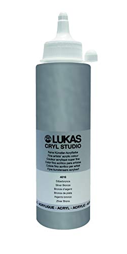 Lukas Cryl Studio 250 ml, Acrylfarbe in Premium-Qualität, Silberbronze Lukas Cryl Studio 250 ml, Acrylfarbe in Premium-Qualität, Silberbronze von LUKAS