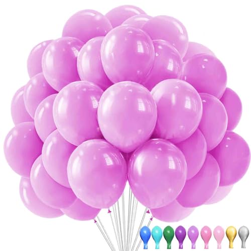 LUKIUP 100 Stück Rosa Ballons,30 cm/12 Zoll Dunkelrosa Latex Ballons, Rosa Partydekoration Geeignet für Geburtstage Hochzeit Valentinstag Graduierung Kommunion Thema Party von LUKIUP