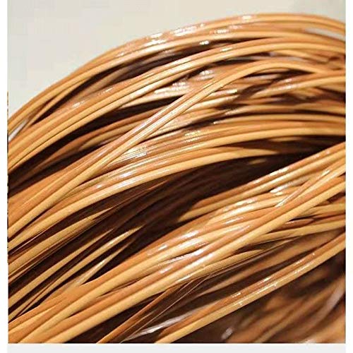 LUKKC 500g Wicker Repair Material Kit Wasserdichtes Kunststoff-Rattan-Reparaturmaterial Flaches Braunes Gewebtes Rattan Für Gartenmöbel Und Rattanstuhl Sofakorb Ersatz (Color : D) von LUKKC