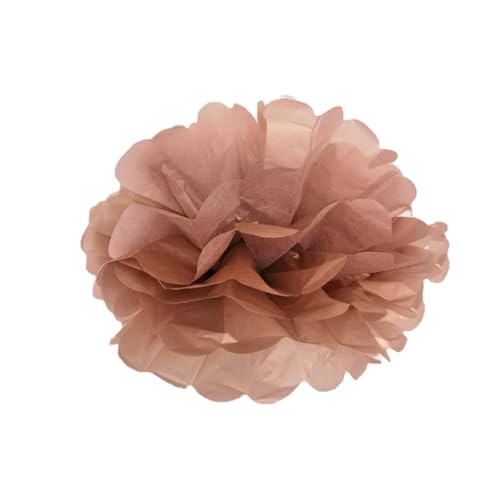 30 Stück Papier Blume Ball Pfingstrose Kugelblume Seidenpapier Pom Pom Pompons Blumen-Ball Dekorpapier Für Hochzeiten Partydekorationen DIY Kostüme Kopfschmuck Und Grußkarten 15cm-Farbe: 2# von LUMoony