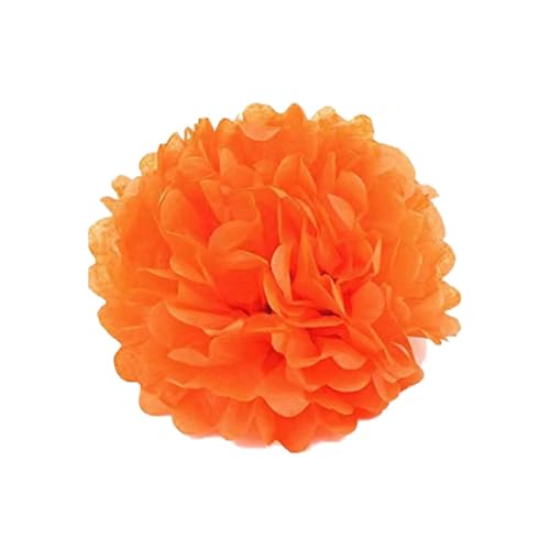 30 Stück Papier Blume Ball Pfingstrose Kugelblume Seidenpapier Pom Pom Pompons Blumen-Ball Dekorpapier Für Hochzeiten Partydekorationen DIY Kostüme Kopfschmuck Und Grußkarten 15cm-Farbe: 7# von LUMoony