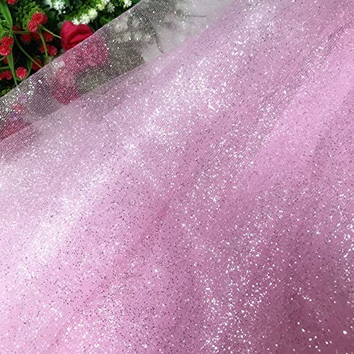 LUMoony 150cm Breit Netzstoff Stoff Stoffe Stoff Tüll Decor Sparkly Stoff glitzernder Stoff Pailletten-Stoff für DIY-Hochzeitskleider Halbrock Kleid Tischkleidung Hintergrund von LUMoony