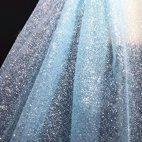 LUMoony 150cm Breit Netzstoff Stoff Stoffe Stoff Tüll Decor Sparkly Stoff glitzernder Stoff Pailletten-Stoff für DIY-Hochzeitskleider Halbrock Kleid Tischkleidung Hintergrund von LUMoony