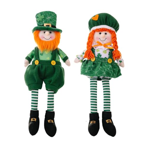 LUOFENG StPatrick's Day GNOME Irish Day Plüschtiere GNOME Puppe SaintPaddy's Day Geschenk, Shamrocks StPatricks Dekorationen von LUOFENG