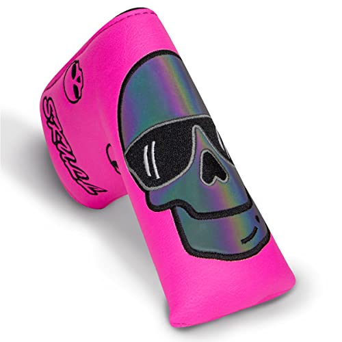 LUOKEKE Golf SchläGerkopfhüLlen Golf Putter Cover Rosa Golf Club Head Cover for Putter Leder Putterkopf mit Magnetverschluss GolfschläGer Hauben von LUOKEKE