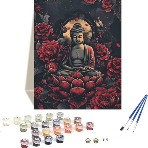 LUOLYYEI Malen Nach Zahlen Erwachsene 100 x 135 cm Kleines Format - Malen Nach Zahlen Kinder Blume - Zen Paint by Numbers Basteln DIY Bastelset Leinwand Als Geschenk Home Wand Dekor 8-5 von LUOLYYEI