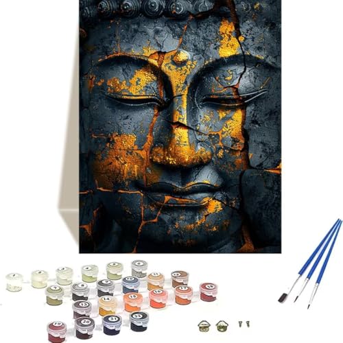 LUOLYYEI Malen Nach Zahlen Erwachsene 100 x 135 cm Kleines Format - Malen Nach Zahlen Kinder Zen - Graffiti Paint by Numbers Basteln DIY Bastelset Leinwand Als Geschenk Home Wand Dekor T-9 von LUOLYYEI