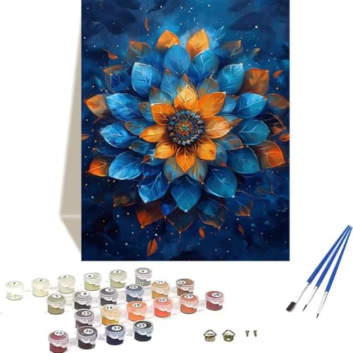 LUOLYYEI Malen nach Zahlen für Erwachsene: Beginner to Advanced Number Painting Kit Malen Nach Zahlen Kinder – Blume DIY Kunst and Crafts – Kits enthalten Acrylfarbe – Traum 70 x 95 cm D-E von LUOLYYEI