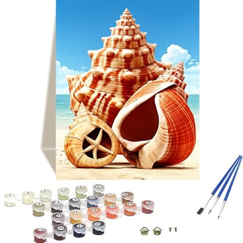 LUOLYYEI Malen nach Zahlen für Erwachsene: Beginner to Advanced Number Painting Kit Malen Nach Zahlen Kinder – HüLse DIY Kunst and Crafts – Kits enthalten Acrylfarbe – Meer 70 x 95 cm W-B von LUOLYYEI