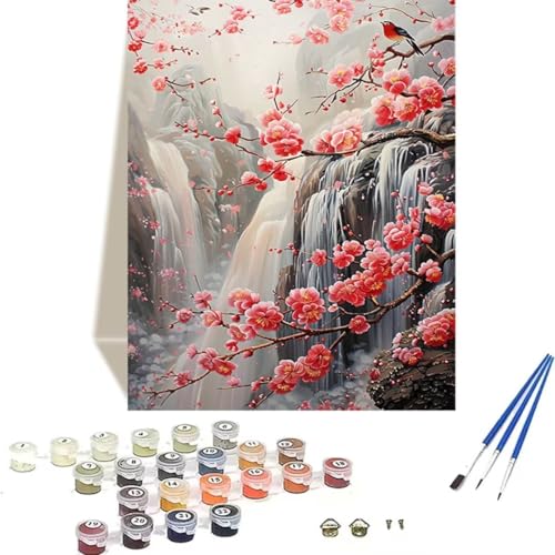 LUOLYYEI Malen nach Zahlen für Erwachsene: Beginner to Advanced Number Painting Kit Malen Nach Zahlen Kinder – Landschaft DIY Kunst and Crafts – Kits enthalten Acrylfarbe – Fallen 70 x 95 cm X-6 von LUOLYYEI