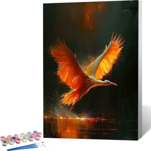 Malen Nach Zahlen Kits für Erwachsene - Tier Vogel Malen Nach Zahlen Erwachsene, Paint by Numbers Aufstellen Malen Nach Zahlen auf Leinwand für Geschenke nach Hause Wanddekoration (50x65cm) 9-2 von LUOLYYEI