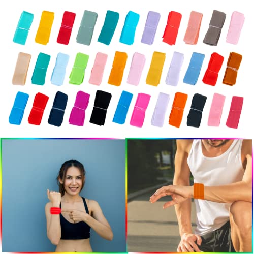 Gummiband zum Nähen- gummiband breit 35 Stück 20mm breite Flache Gummibänder 35 Farben Geflochtene elastische Nähbandbänder für Kleiderrock Taillenband Perückenbänder von LUPATDY