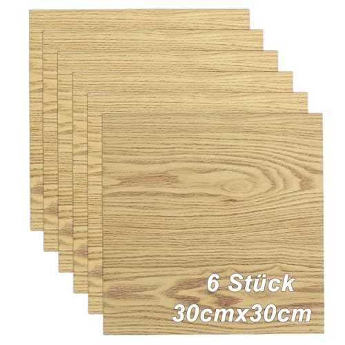 LUPATDY 6 StüCk Sperrholzplatte 3mm Lindensperrholz Holz,Holzplatten Zuschnitt Nach Maß,Multiplex Platte Holz,Holzplatten Zum Basteln für DIY Holz Laser, Laserbearbeitung,Modellbau,Deko,GemäLde von LUPATDY