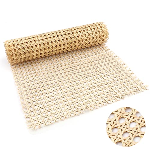 1 Rolle Cane Webbing Rattan, 30cm x 1m Natürliche Rattan Geweberolle für Caning Projekte Mesh Rattan Gewebe für Möbel Stühle Schränke von LUTER