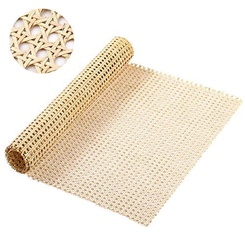 LUTER 1 Rolle Cane Webbing Rattan,50cm x 1m Natürliche Rattan Geweberolle für Caning Projekte Mesh Rattan Gewebe für Möbel Stühle Schränke von LUTER