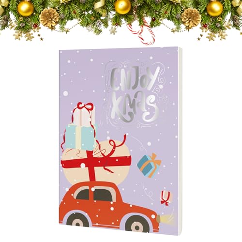 Weihnachten Notizblock 17.9x25.6cm Weihnachten Thema Notizbuch Weihnachts Übungsheft für Kinder Großes Weihnachts Memo Pad für Studenten Erwachsene Heimbüro Arbeit Studie Xmas Schreibwaren Geschenk von LUVDECO