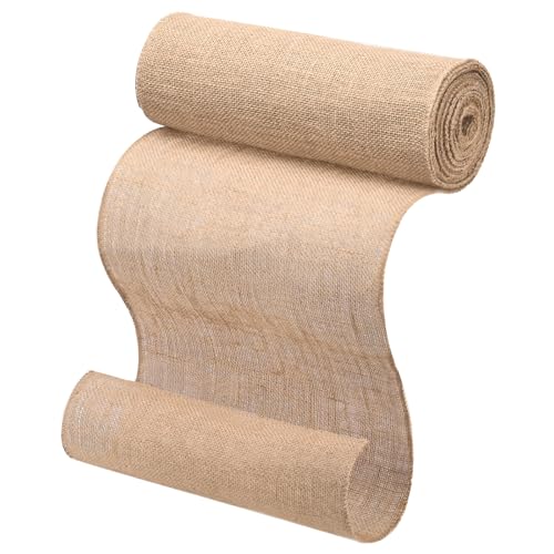 Jute-Tischdeckenrolle 30 cm x 10 m, geeignet für Tisch, Party-DIY-Dekoration, 100 % natürlicher Jutestoff,leinen tischdecke von LUXECOVE