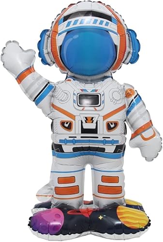 Astronaut Folienballon, XL Weltall Astronaut Inflatable Ballons, Luftballons Geburtstag Astronaut, Helium Luftballon Astronaut, für Weltraum Themenpartys, Kindergeburtstags deko von LUYANFX