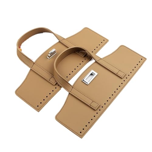 LUYSGBXR DIY Damen-Handtaschen-Bastelset 2 Stück abnehmbare PU-Leder-Taschengriff-Taschenabdeckung, Taschenzubehör, Taschenklappe, Ersatzzubehör for DIY-Handtasche(Khaki) von LUYSGBXR