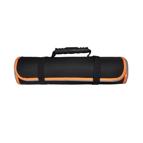 LVUNZJCA Rolltasche, multifunktional, gerolltes Werkzeugset, Auto-Reparatur, Werkzeugset, Hardware-Tasche, Roll-Werkzeug-Organizer (orange) von LVUNZJCA