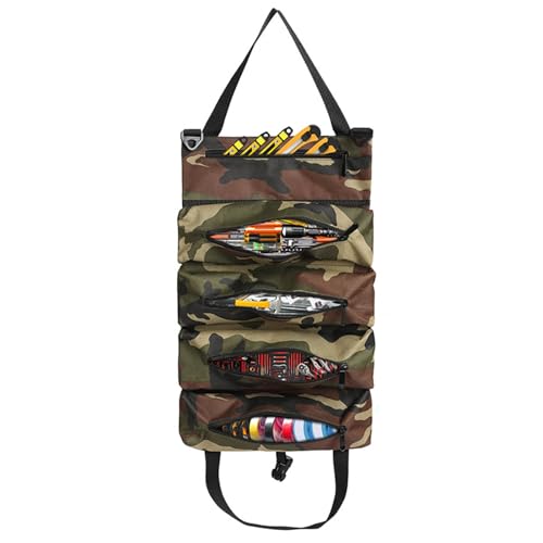 LVUNZJCA Werkzeug-Rolltasche, multifunktionale Werkzeug-Aufbewahrungstasche, rollbares Werkzeugset, hinteres Werkzeugset, Rollwerkzeug-Organizer (Camouflage) von LVUNZJCA