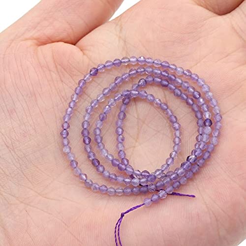 LVYAN Kleine Facettierte Perlen Naturstein Obsidian Pyrit Rosenquarz Amethyste Für Schmuck Machen DIY Armband Halskette Frauen Geschenk von LVYAN