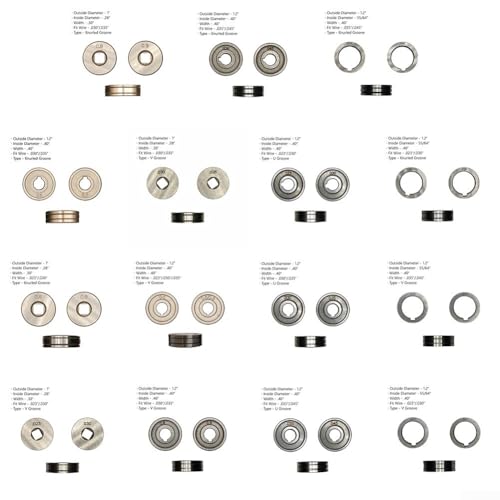 LVYXON Antriebsrolle mit gerändelter V-U-Rille, passend für MIG100/130/160/180/200 und mehr (#14) von LVYXON