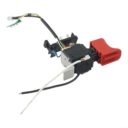 Für BS10,8 V elektrische Bohrmaschine, Triggerschalter, 16 A, 7,2–24 V, Ersatzteil für BS 10,8 V 12 V Quick Basic Professional 343410350 Elektrowerkzeug-Zubehör, schwarzer Kunststoff, Metall, 4 x 6,5 von LVYXON