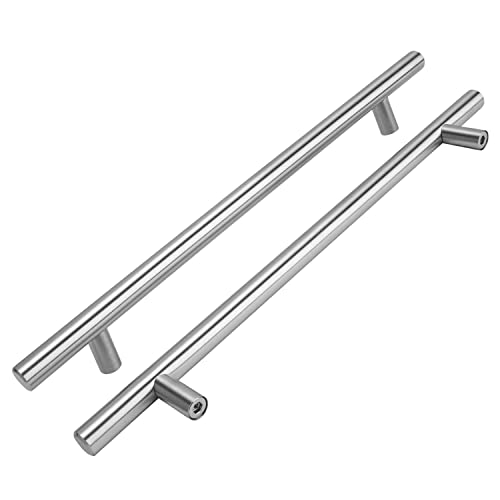 LVYXON 2 PCS Möbelgriff 350mm Edelstahl T Schrankgriff Stangengriff für Tür Küchenschrank Kleiderschrank Griff Rostfrei Türgriffe Küche Griffe, Silber von LVYXON