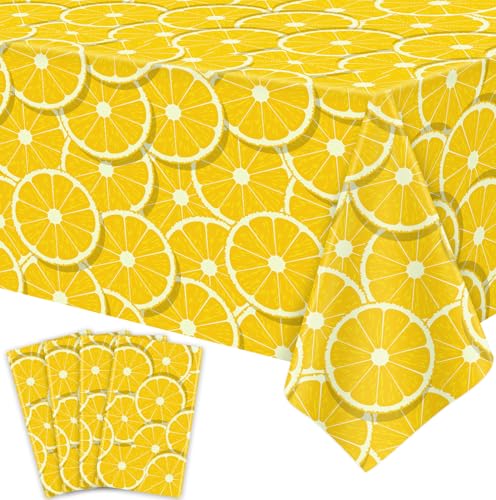 4 Pack Zitrone Tischdecke Zitronen Sommer Party Tischdecke Rechteck Zitronen Tischdecke 51 x 86 gelbe Zitronen für Zitrone Thema Geburtstag Party Hochzeit Dusche Zubehör Zitrone Tischdekorationen 4 Pack Zitrone Tischdecke Zitronen Sommer Party Tischdecke Rechteck Zitronen Tischdecke 51 x 86 gelbe Zitronen für Zitrone Thema Geburtstag Party Hochzeit Dusche Zubehör Zitrone Tischdekorationen von LWYGEGJO