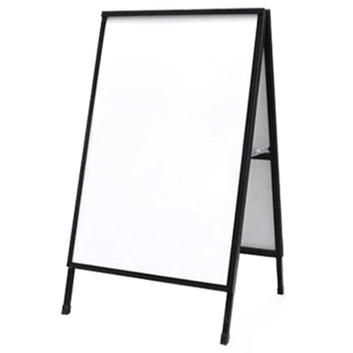 LXBAMKEA Plakatständer, Schildhalter, Werbetafel, Hochzeit Ausstellungen Ladenverkauf Bodenstehend KT-Tafel, Außenbereich Straßenwerbung Schildertafel, Staffelei Display-Sockel(Black-A,60x105CM(B)) von LXBAMKEA