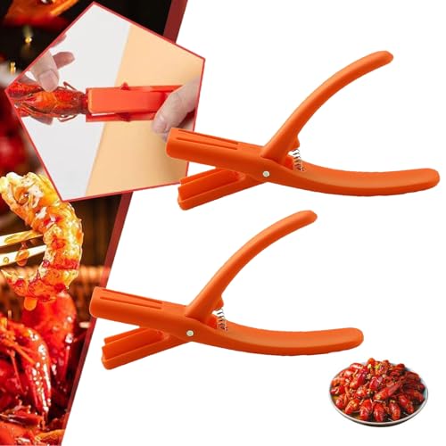 LXCJZY Suzcan Crawfish Peeler, Crawfish Tail Peeler, Crawfish Sheller Tool, Portable Crawfishes Removers Crawfish Tail Remover Tool Will Not Dirty Hands (Orange 2pcs) von LXCJZY