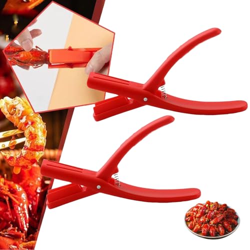 LXCJZY Suzcan Crawfish Peeler, Crawfish Tail Peeler, Crawfish Sheller Tool, Portable Crawfishes Removers Crawfish Tail Remover Tool Will Not Dirty Hands (Red 2pcs) von LXCJZY