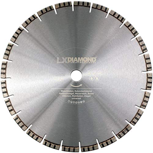 LXDIAMOND Diamant-Trennscheibe 300mm x 20,0mm Premium Laser Diamantscheibe Betonscheibe für Stein Beton Stahlbeton Universal passend für Steinsäge Trennschleifer Motorflex Fugenschneider 300 mm von LXDIAMOND