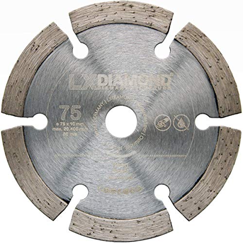 LXDIAMOND Diamant-Trennscheibe 75mm x 10mm Premium Diamantscheibe für Beton Ziegel Universal passend für Akku Winkelschleifer 76mm von LXDIAMOND