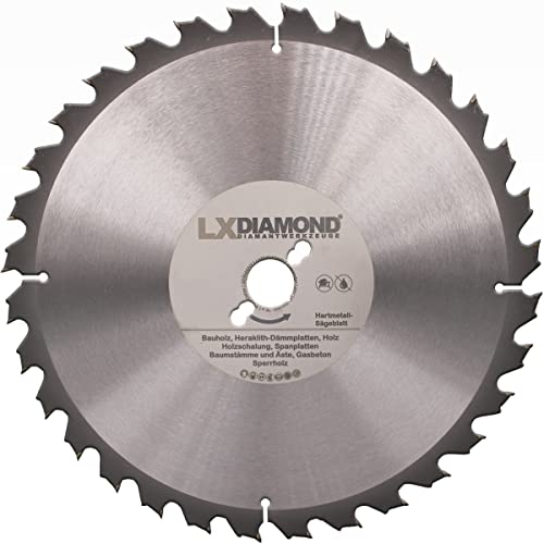 LXDIAMOND Hartmetall Kreissägeblatt Ø 700mm x 30,0mm HM Sägeblatt für Bauholz Brennholz zum Sägen mit Wippsäge Tischkreissäge Kreissäge Kappsäge - Wechselspitzzahn Blatt 700 mm in Premium Qualität von LXDIAMOND