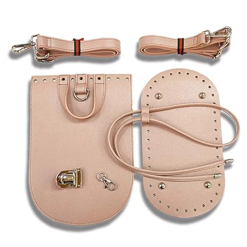 LXFIUO DIY Bag Making Kit 1 Set handgefertigte Handtasche Schultergurt gewebte Tasche Set Leder Tasche Böden mit Hardware-Zubehör for DIY Tasche Rucksack(Color-7) von LXFIUO