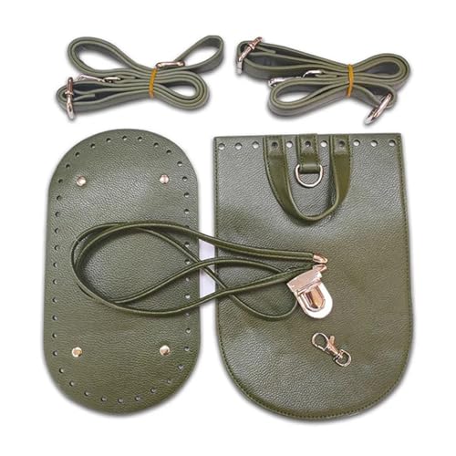 Basteltaschen-Set, handgefertigt, Handtasche, Schultergurt, gewebtes Taschen-Set, Ledertaschenhose mit Hardware-Zubehör für DIY-Tasche, Rucksack, 68 (Farbe 4) von LXHZSY