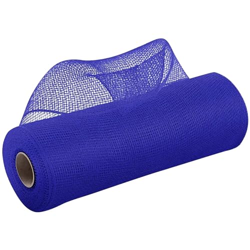 Tüllband, 9,1 m, Poly-Mesh-Band, DIY-Dekorationsrollen für Party-Dekoration, Hochzeit, Blumengirlande, DIY-Geschenkbänder (Blau 2) von LXHZSY