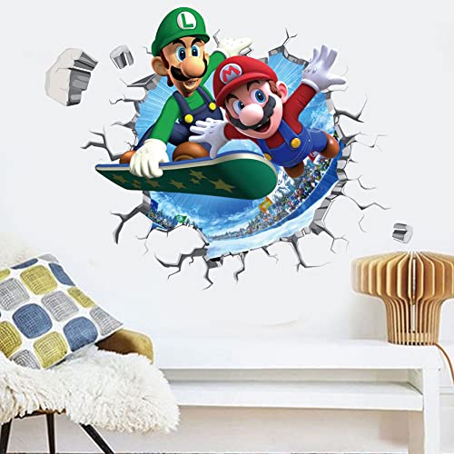 LXJYMFZI 3D-Cartoon-Wandaufkleber für Jungen und Mädchen, selbstklebend, für Schlafzimmer, Wohnzimmer, Hotel, Dekoration, Größe: 40 x 60 cm von LXJYMFZI