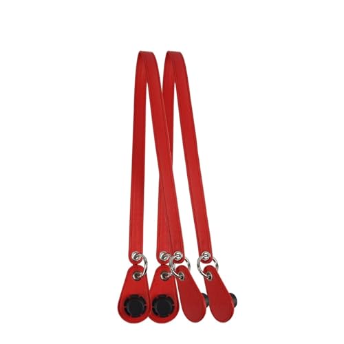 LXLAEOANG 1 Paar Taschengürtelgriff-Ring-Leder-Metallring-Tropfen for Klassische Mini-Korb-Damenhandtasche für Gewebesäcke Zubehör(Red) von LXLAEOANG