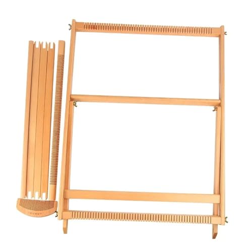 LXLAEOANG 23,6" H x 21,3" B Extragroßer DIY-Holzwebstuhl-Bausatz, Multi-Craft-Montagerahmen, Webstuhl, Strickmaschine für Erwachsene LXLAEOANG 23,6" H x 21,3" B Extragroßer DIY-Holzwebstuhl-Bausatz, Multi-Craft-Montagerahmen, Webstuhl, Strickmaschine für Erwachsene von LXLAEOANG